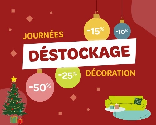Déstockage sur le marché de Noël et la décoration d'intérieur dans vos jardineries Tournesols